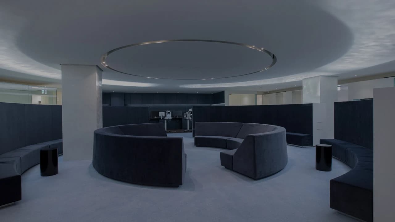 Waiting area at Gangnam Smile Eye Clinic.